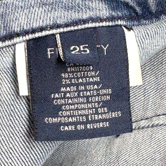 Fidelity Denim Jeans Joni Light Wash Wide Leg High Waist Women’s Size 25 - Picture 5 of 7